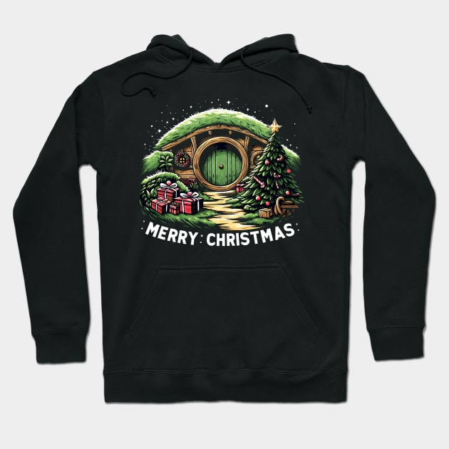 Merry Christmas Fantasy Home - Christmas Hoodie by Fenay-Designs